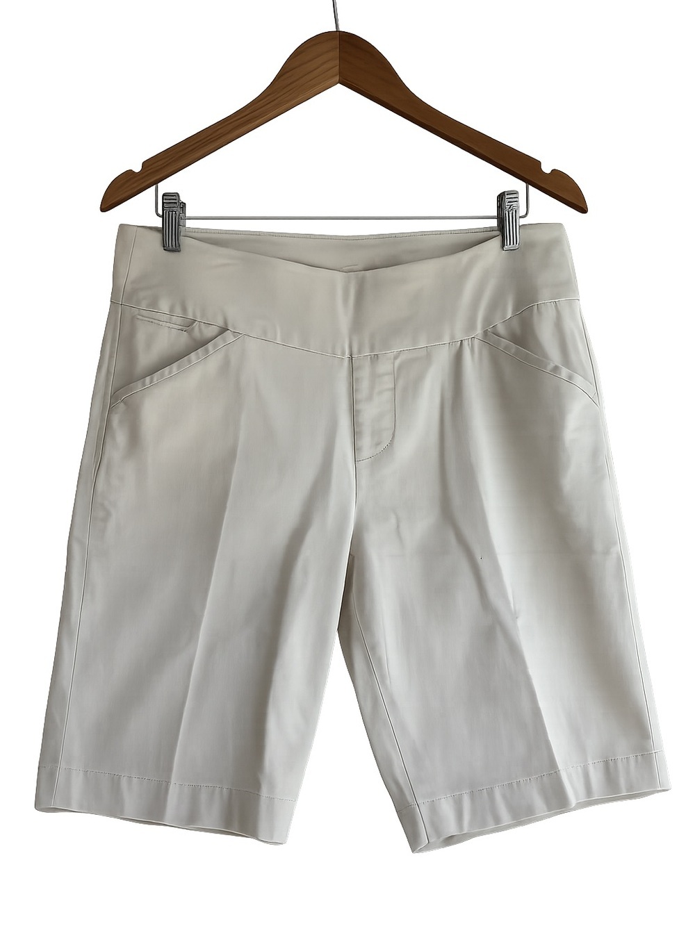 Jag Jeans Cream-Colored Bermuda Shorts Size 10 Classic Fit